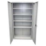 Шкаф металлический офисный BRABIX "MK 18/91/37", 1830х915х370 мм, 45 кг, 4 полки, разборный, 291135, S204BR180102 — изображение 3