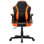 Кресло компьютерное BRABIX "Shark GM-203", экокожа, черное/оранжевое, 532513 — изображение 5