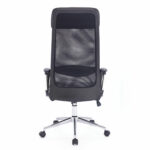 Кресло офисное BRABIX "Flight R EX-541", хром, экокожа, сетка, черное, 532516 — изображение 4