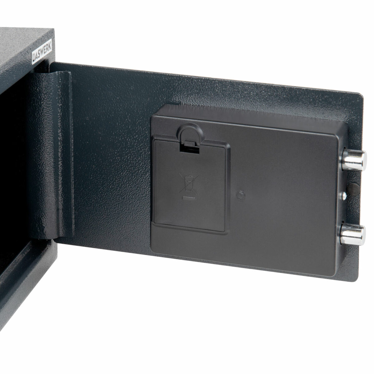 Сейф мебельный DASWERK (ДАСВЕРК) SC-200EL (200х310х200 мм), электронный замок, графит, 291341 — изображение 6