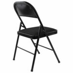 Стул складной BRABIX "Golf Plus CF-003 КОМФОРТ", чёрный каркас, чёрная ткань, 532889 — изображение 7