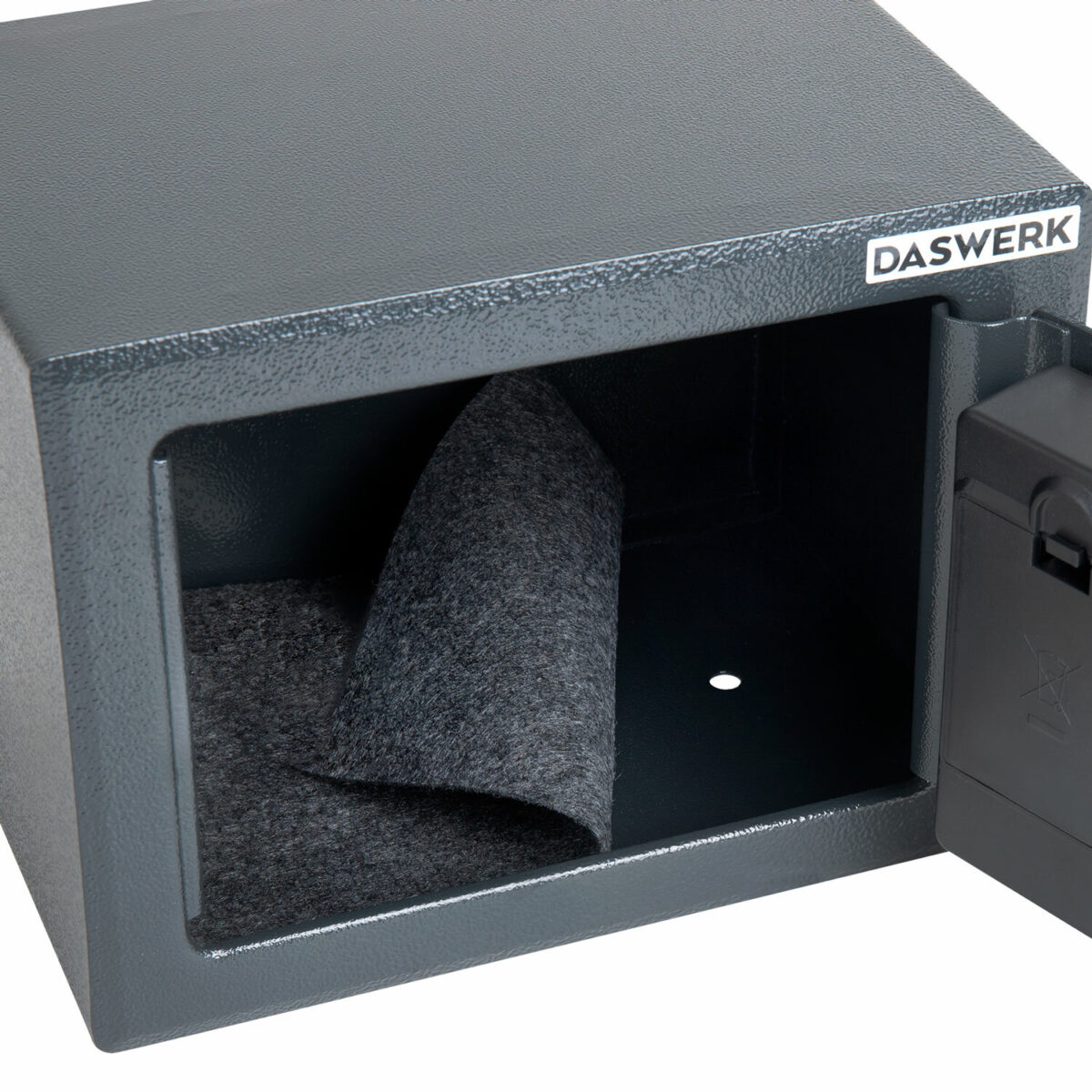 Сейф мебельный DASWERK (ДАСВЕРК) SC-170EL (170х230х170 мм), электронный замок, графит, 291338 — изображение 8