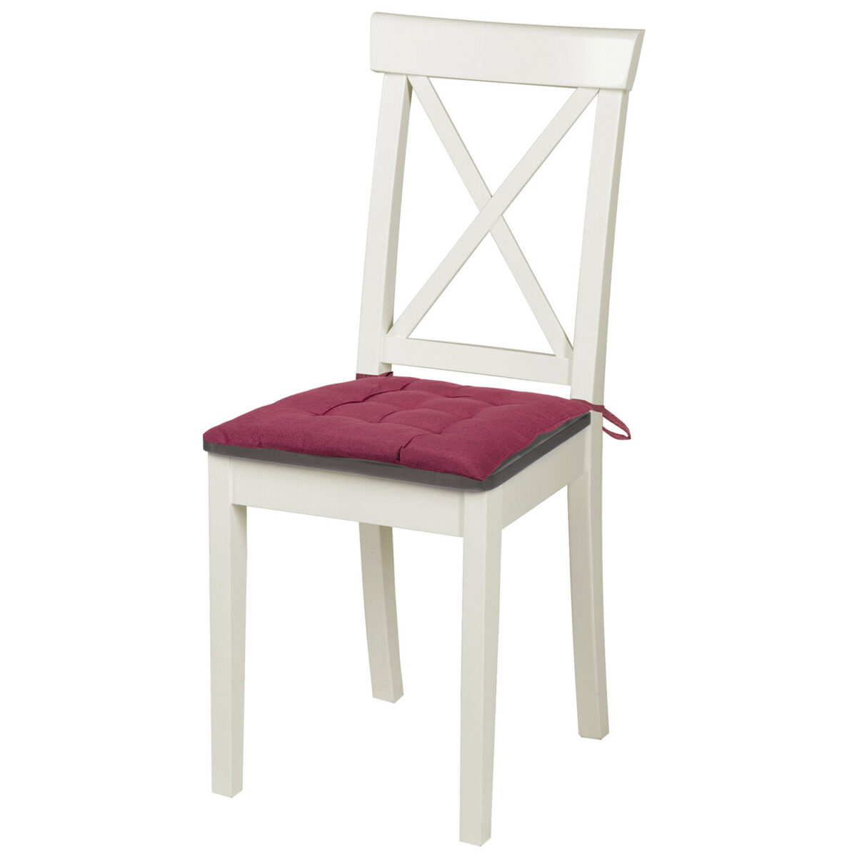 Подушка на стул "РОГОЖКА", 40x40 см, полиэстер, бордовая, PRIMILA (ПРИМИЛА) LUX, 700502 — изображение 3