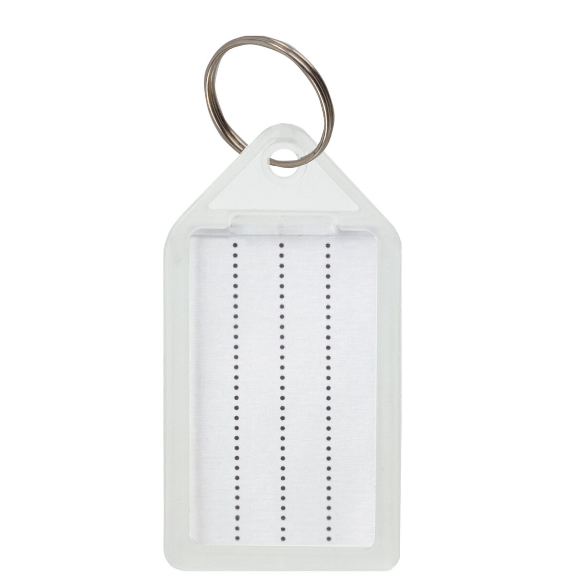 Бирки для ключей КОМПЛЕКТ 20 ШТ., длина 55 мм, инфо-окно 39х22 мм, ПРОЗРАЧНЫЕ, BRAUBERG, 237496 — изображение 3