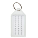 Бирки для ключей КОМПЛЕКТ 20 ШТ., длина 55 мм, инфо-окно 39х22 мм, ПРОЗРАЧНЫЕ, BRAUBERG, 237496 — изображение 3