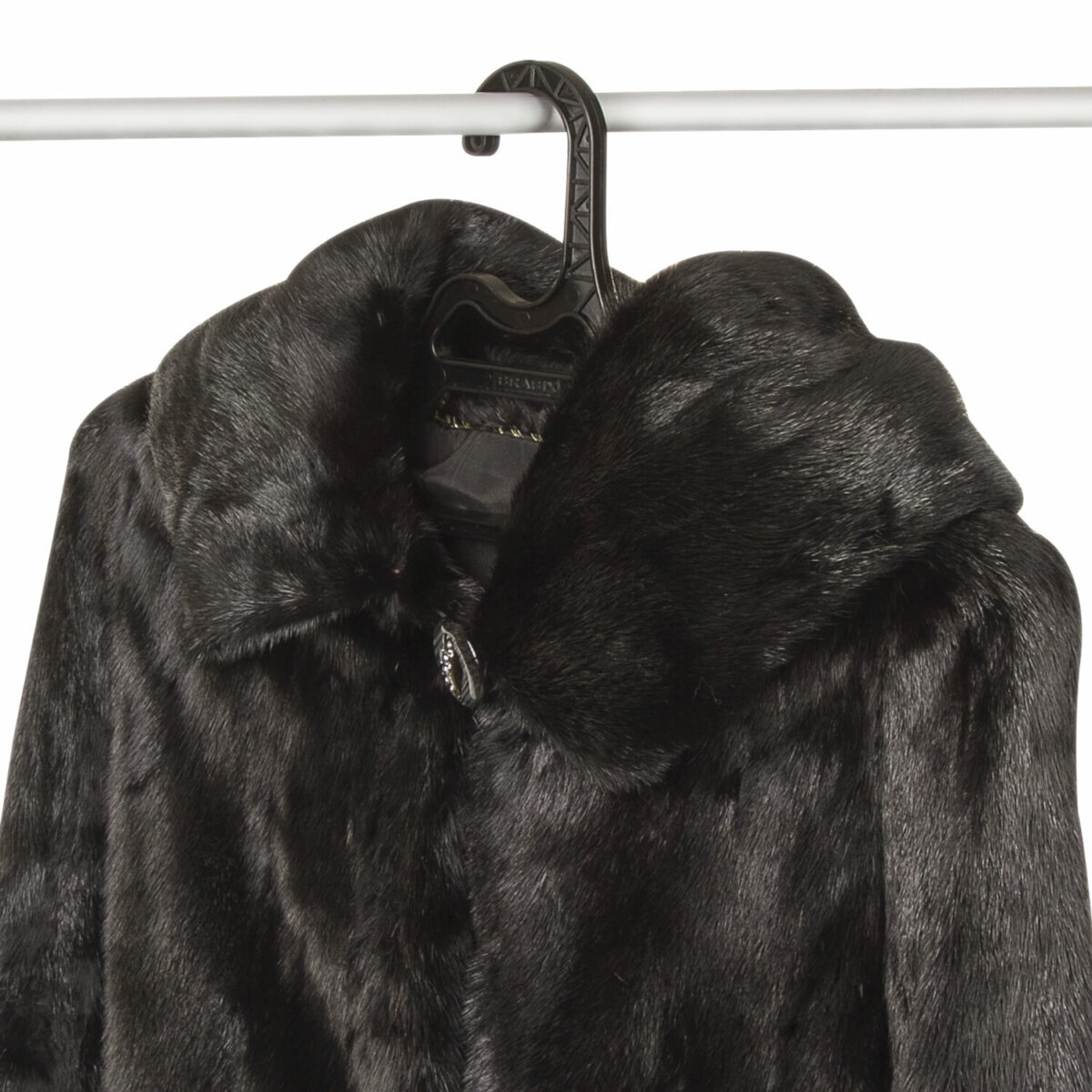 Вешалка-плечики р.46-48, пластик, плоская, перекладина, крючки для бретелей, черная, BRABIX, 601654 — изображение 5