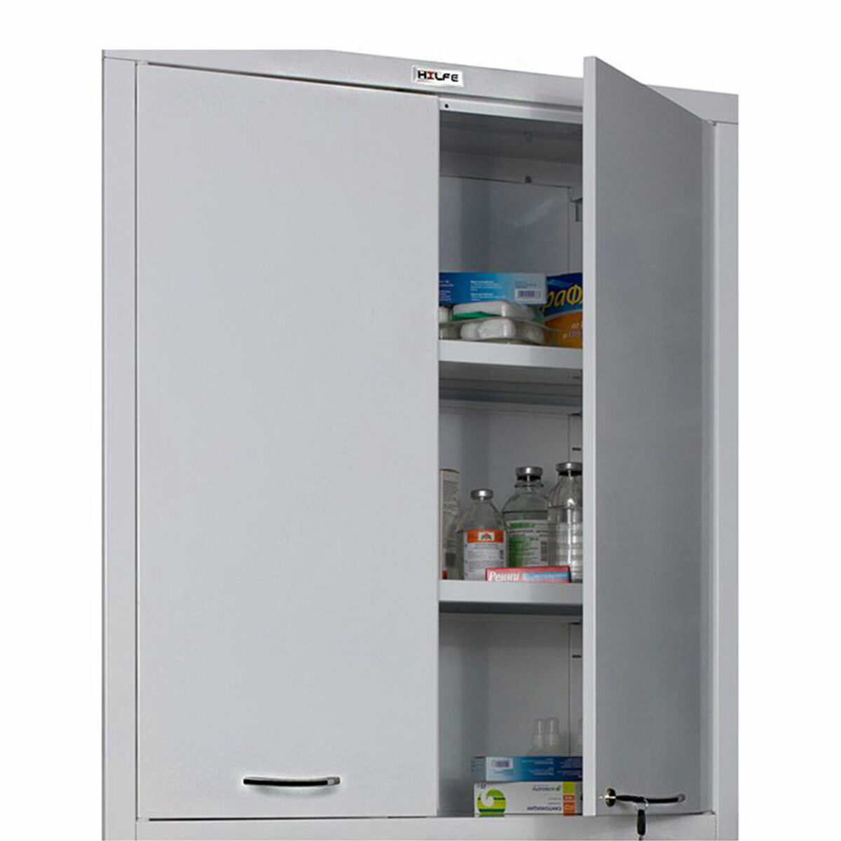Шкаф медицинский 2-створчатый HILFE "МД 2 1780/SS" 1850х800х400 мм, белый, S26199205009 — изображение 2