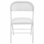 Стул складной BRABIX "Golf Plus CF-003 КОМФОРТ", белый каркас, кожзам белый, В КОРОБЕ, 533028 — изображение 5