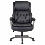 Кресло BRABIX PREMIUM "Regal EX-557", НАГРУЗКА до 150 кг, пружинный блок, экокожа, черный, 532945 — изображение 3