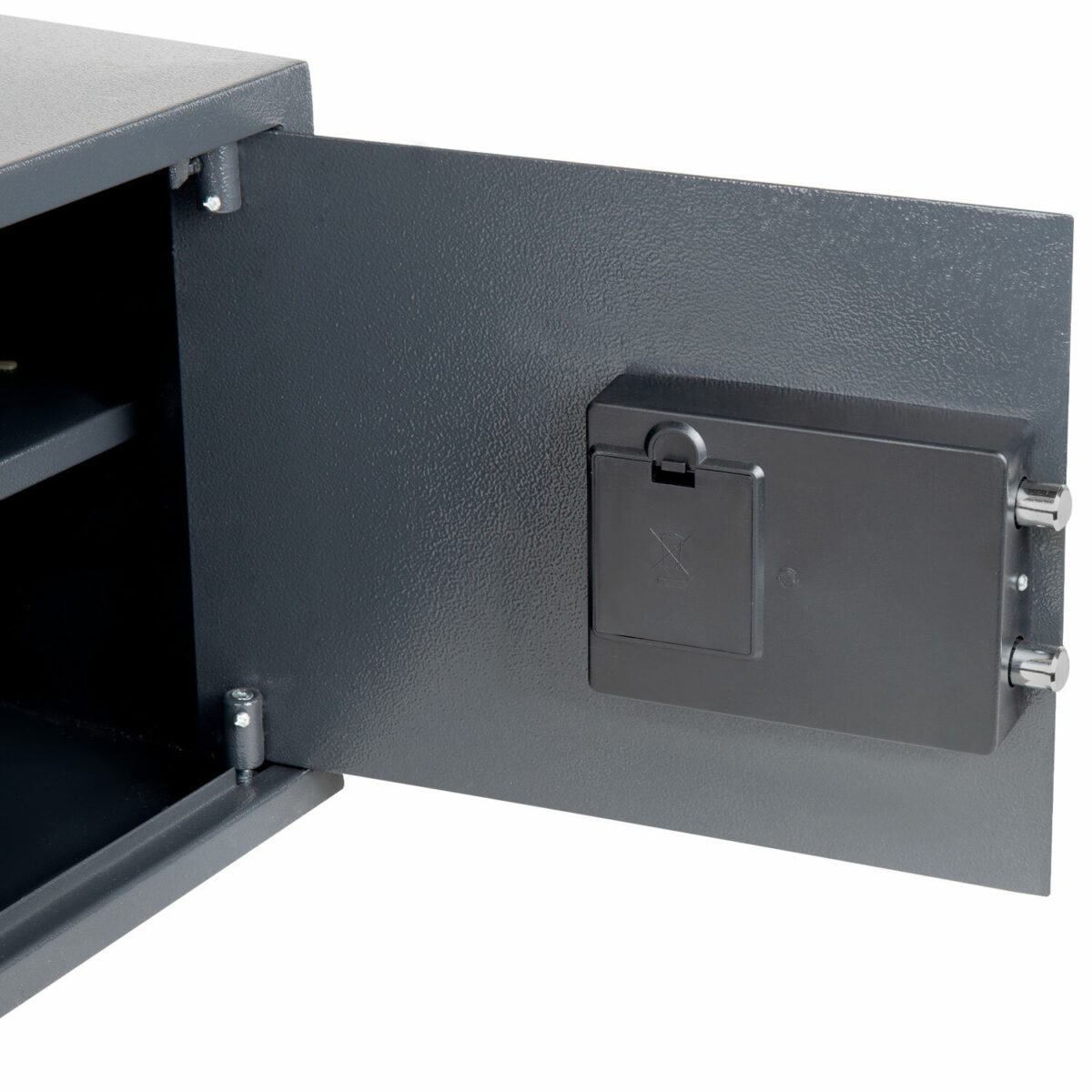 Сейф мебельный DASWERK (ДАСВЕРК) SC-300EL (300х380х300 мм), электронный замок, графит, 291346 — изображение 6