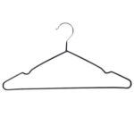 Вешалки-плечики для одежды, размер 48-50, металл, антискользящие, КОМПЛЕКТ 10 шт., черные, BRABIX PREMIUM, 608467 — изображение 2