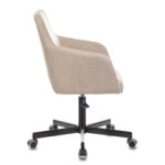 Кресло CH-380M, пятилучие металлическое, ткань, бежевое, 1430564 — изображение 4