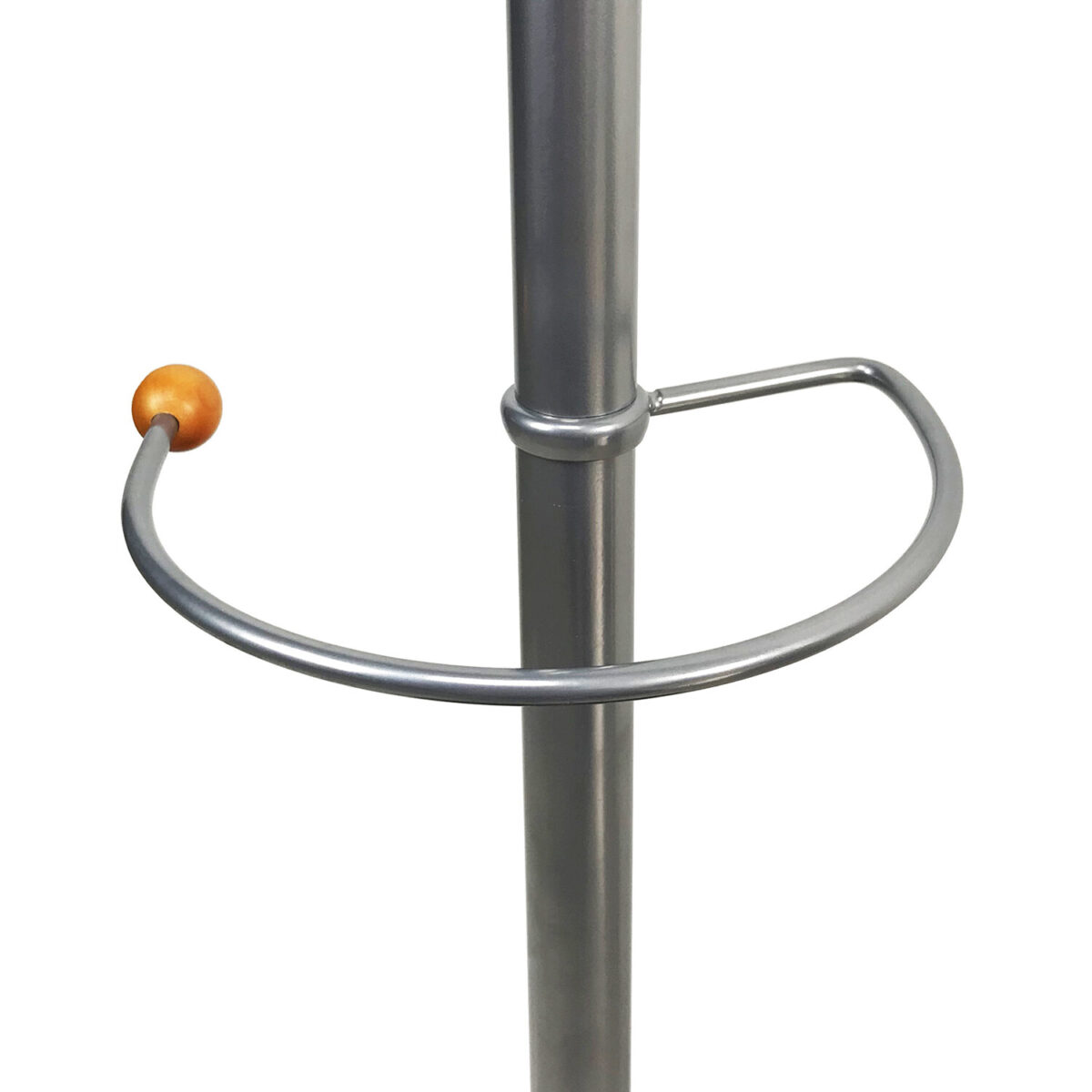 Вешалка-стойка BRABIX "CR-8121" на мраморном диске, металл, 6+4 крючка, цвет серебристый, 606437 — изображение 4