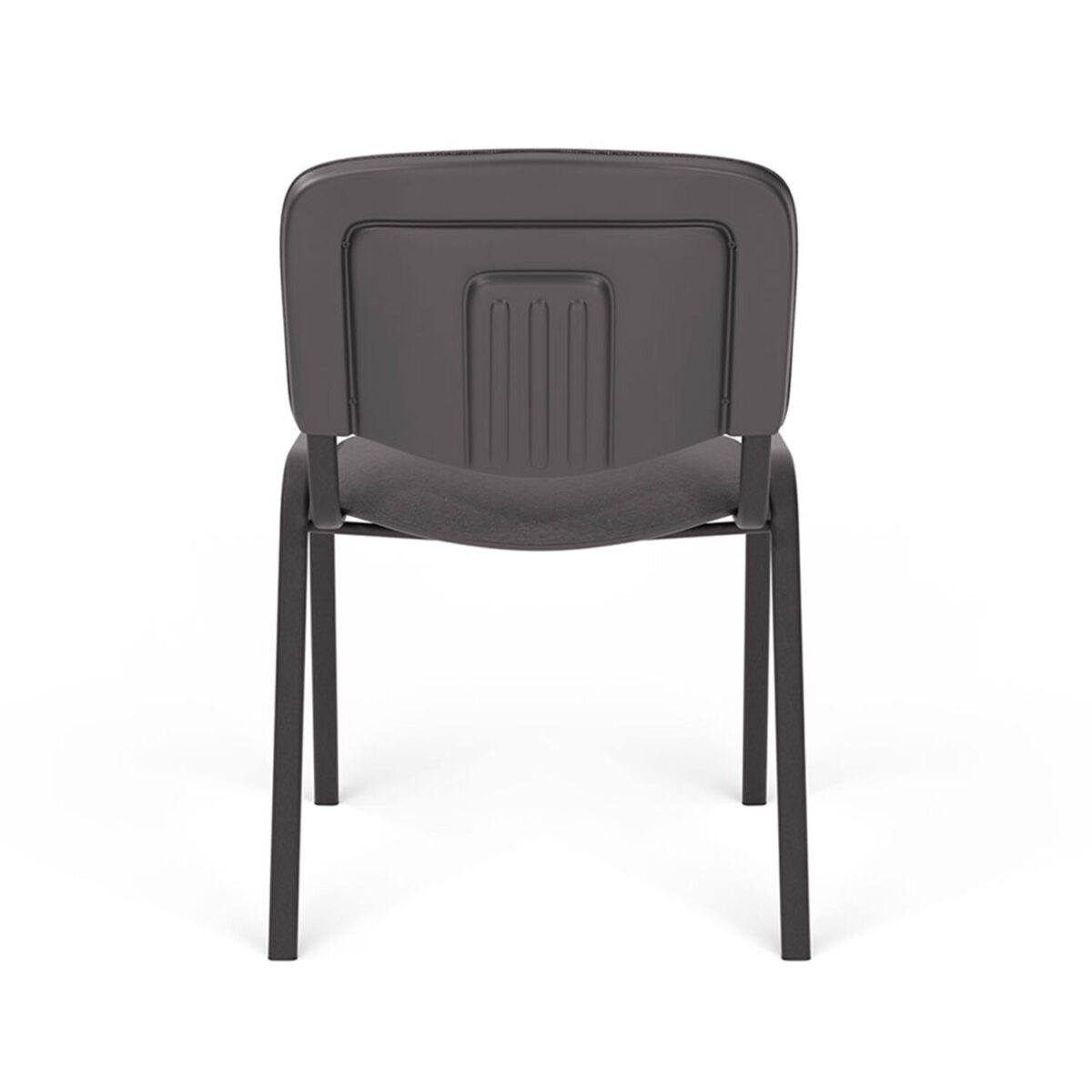 Стул для персонала и посетителей "ИЗО", черный каркас, серая ткань, В-3/С-71 меланж — изображение 6