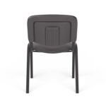Стул для персонала и посетителей "ИЗО", черный каркас, серая ткань, В-3/С-71 меланж — изображение 6