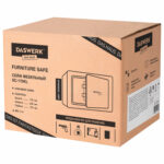 Сейф мебельный DASWERK (ДАСВЕРК) SC-170KL (170х230х170 мм), ключевой замок, бежевый, 291339 — изображение 12