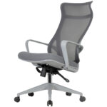 Кресло офисное CHAIRMAN CH 577, эргономичная спинка, серый пластик, сетка/ткань, серое, 7146057 — изображение 5