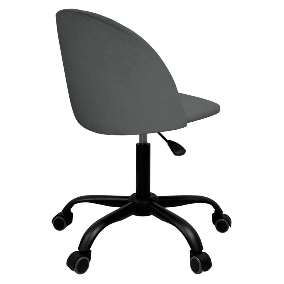 Кресло BRABIX "Moon MG-074", велюр серый, пятилучие металлическое черное, 532773 — изображение 5