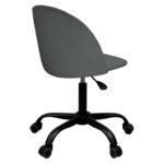 Кресло BRABIX "Moon MG-074", велюр серый, пятилучие металлическое черное, 532773 — изображение 5