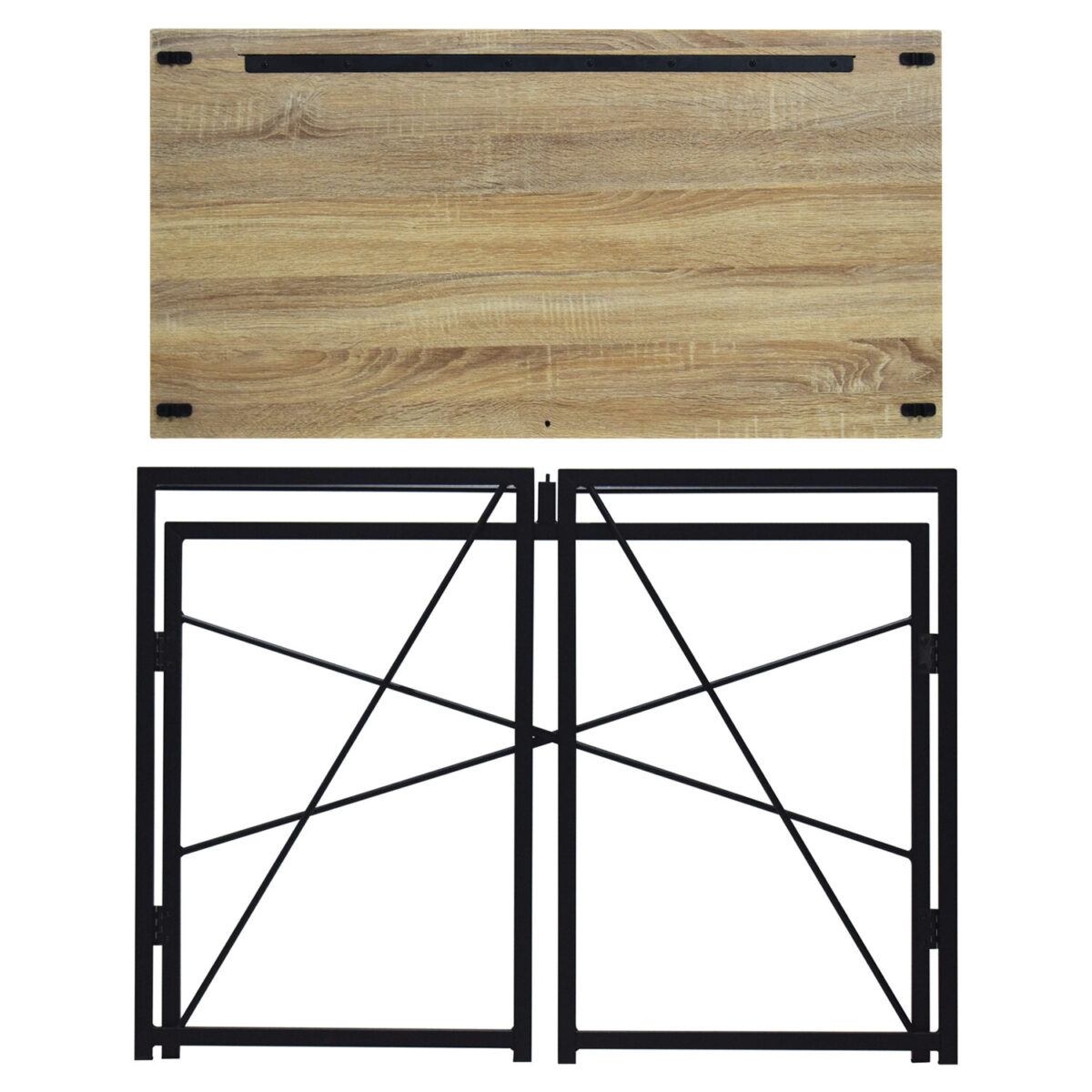 Стол на металлокаркасе BRABIX "LOFT CD-002", 1000х500х750 мм, складной, цвет дуб натуральный, 641214 — изображение 7