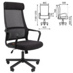 Кресло офисное Chairman CH 590, сетка/ткань, черное, 7134733 — изображение 2