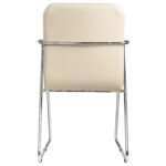 Кресло для приемных и переговорных BRABIX "Visit CF-101", хром, экокожа, бежевое, 532560 — изображение 4