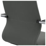 Кресло офисное МЕТТА "SU-B-10" хром, ткань-сетка, сиденье и спинка мягкие, темно-серое — изображение 12