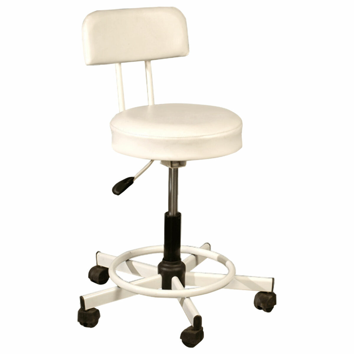 Стул кресло оператора РС12, без подлокотников, кожзам, белое, РС01.00.12-210- — изображение 1