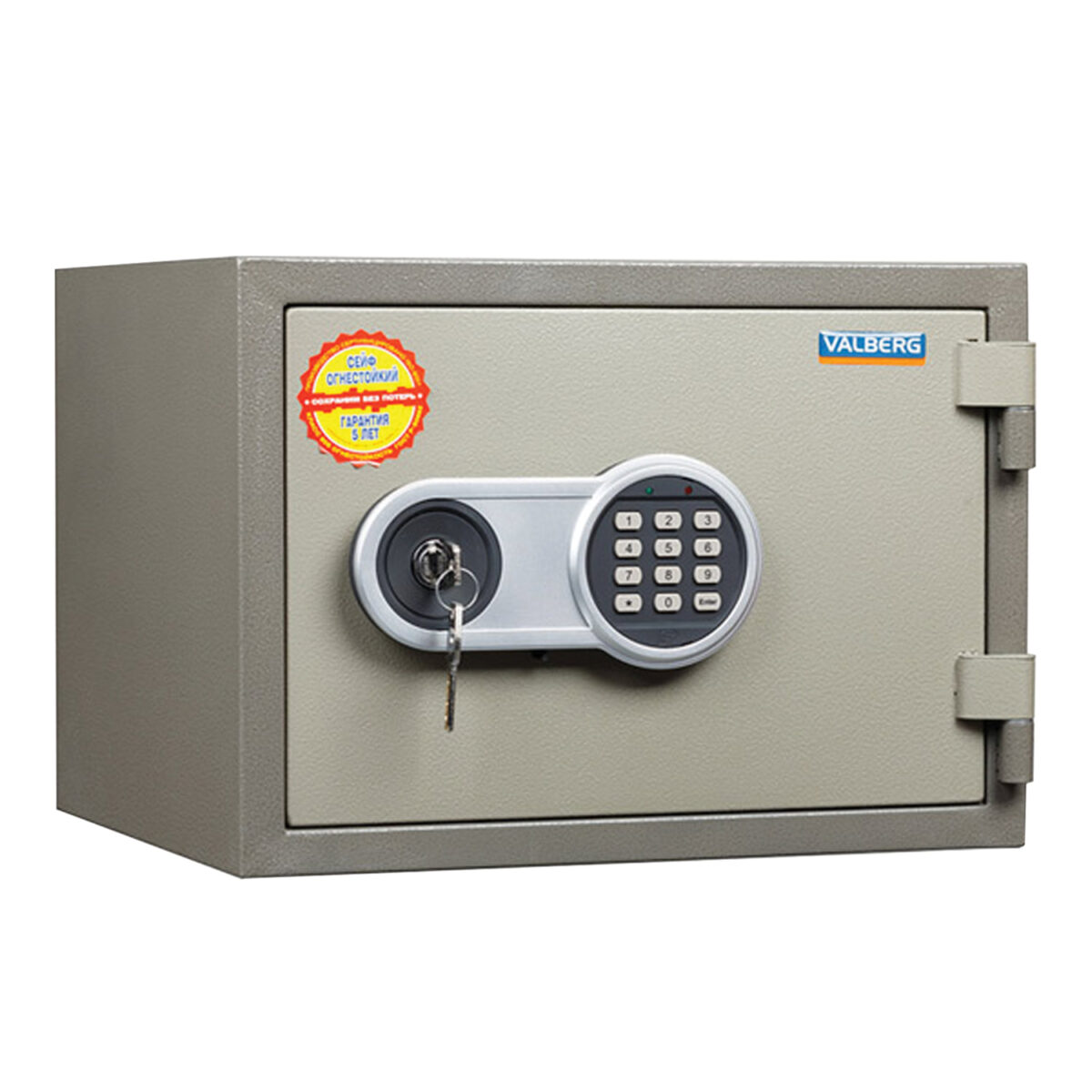 Сейф огнестойкий VALBERG "FRS-30 EL", 300х405х355 мм, 28 кг, электронный замок + ключ — изображение 2