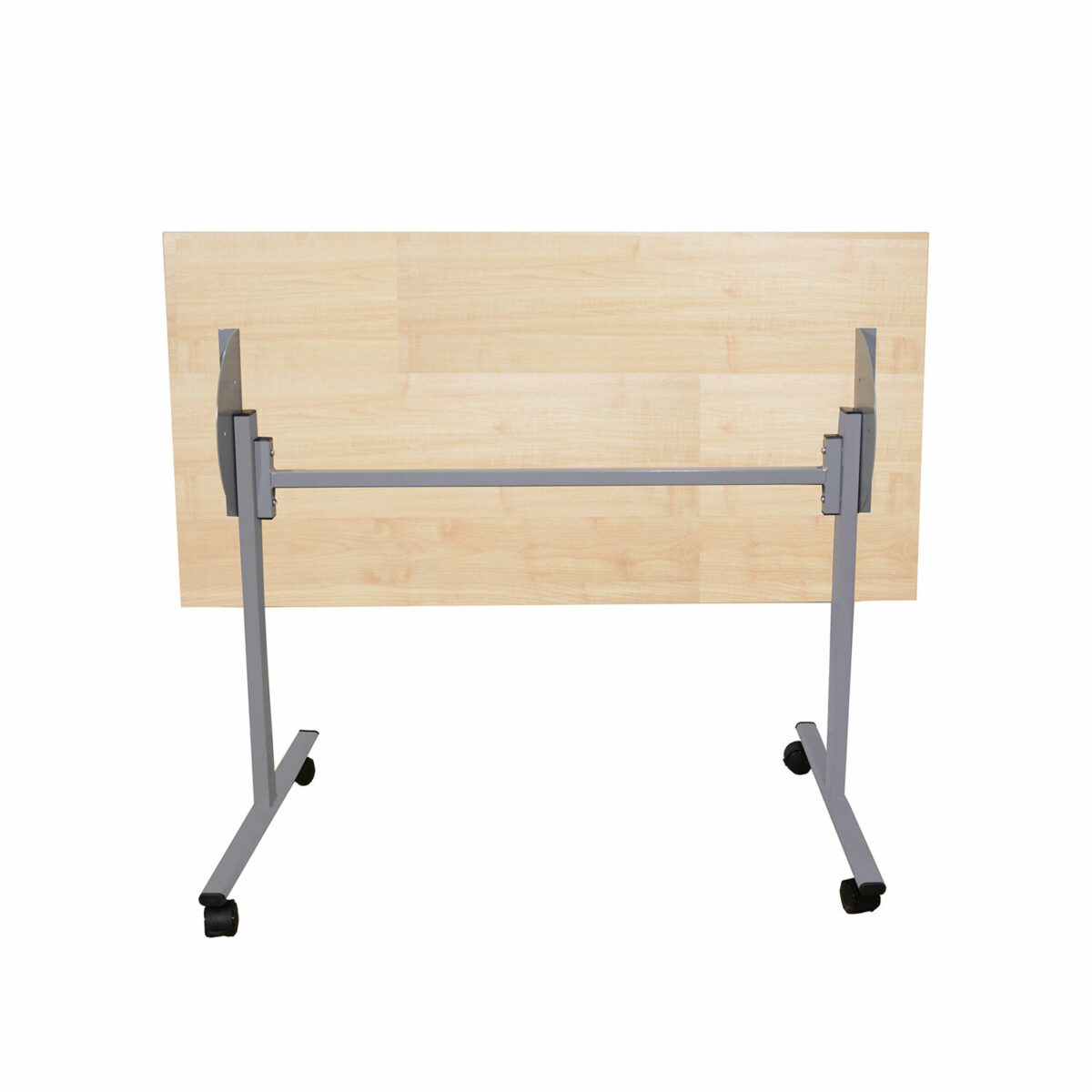 Стол складной "Эверест", 1200х600х760 мм, серый каркас, ЛДСП клен — изображение 4