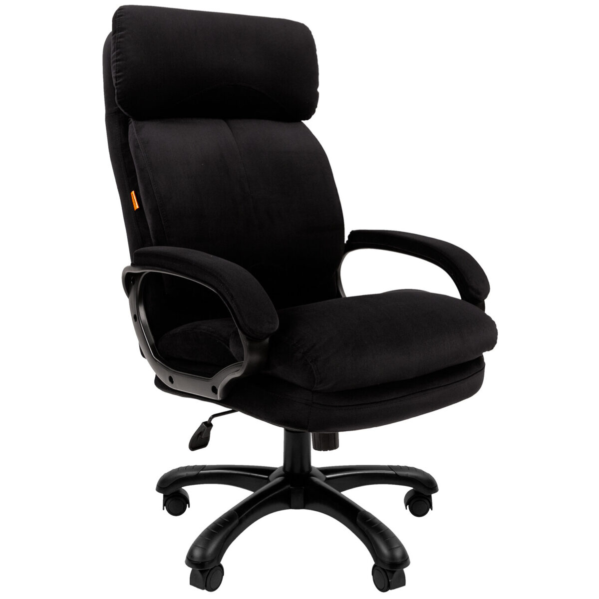 Кресло офисное CHAIRMAN СН 505, НАГРУЗКА до 150 кг, велюр, черное, 7127990 — изображение 1