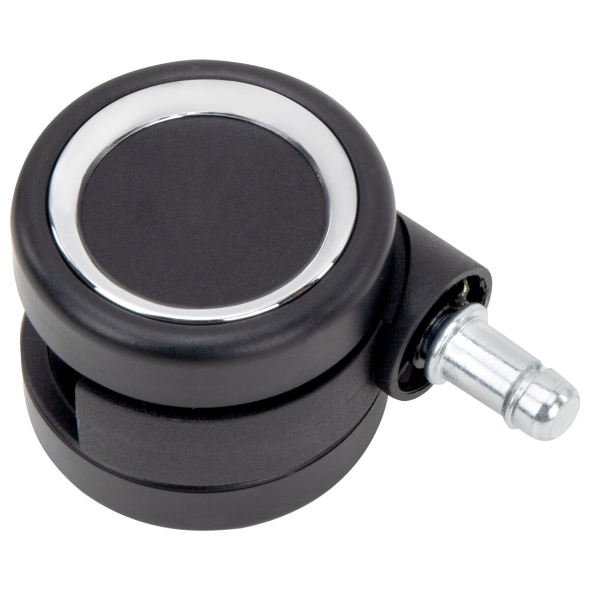 Колеса (ролики) BRABIX для кресла, прорезиненные, ХРОМ, d 60 мм, КОМПЛЕКТ 5 шт., шток d 11 мм, черные, короб, 533089 — изображение 6