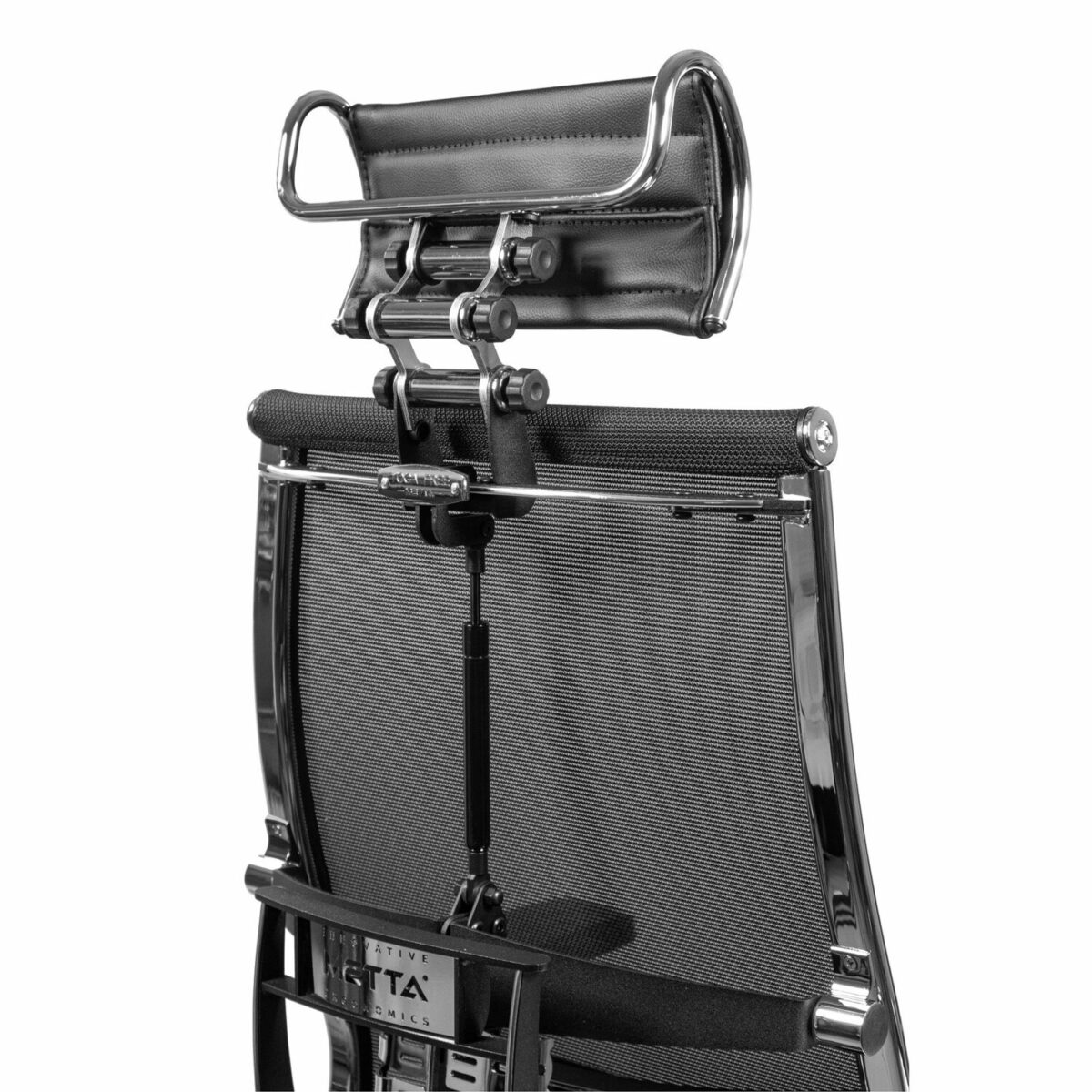 Кресло МЕТТА "YOGA" Y 4DF B2-5D, адаптивная спинка, 3D-подголовник, сверхпрочная сетка, черное — изображение 13