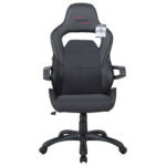 Кресло компьютерное BRABIX "Nitro GM-001", ткань, экокожа, черное, 531817 — изображение 4