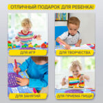 Комплект детской мебели голубой КОСМОС: стол + стул, пенал, BRAUBERG NIKA KIDS, 532634 — изображение 12