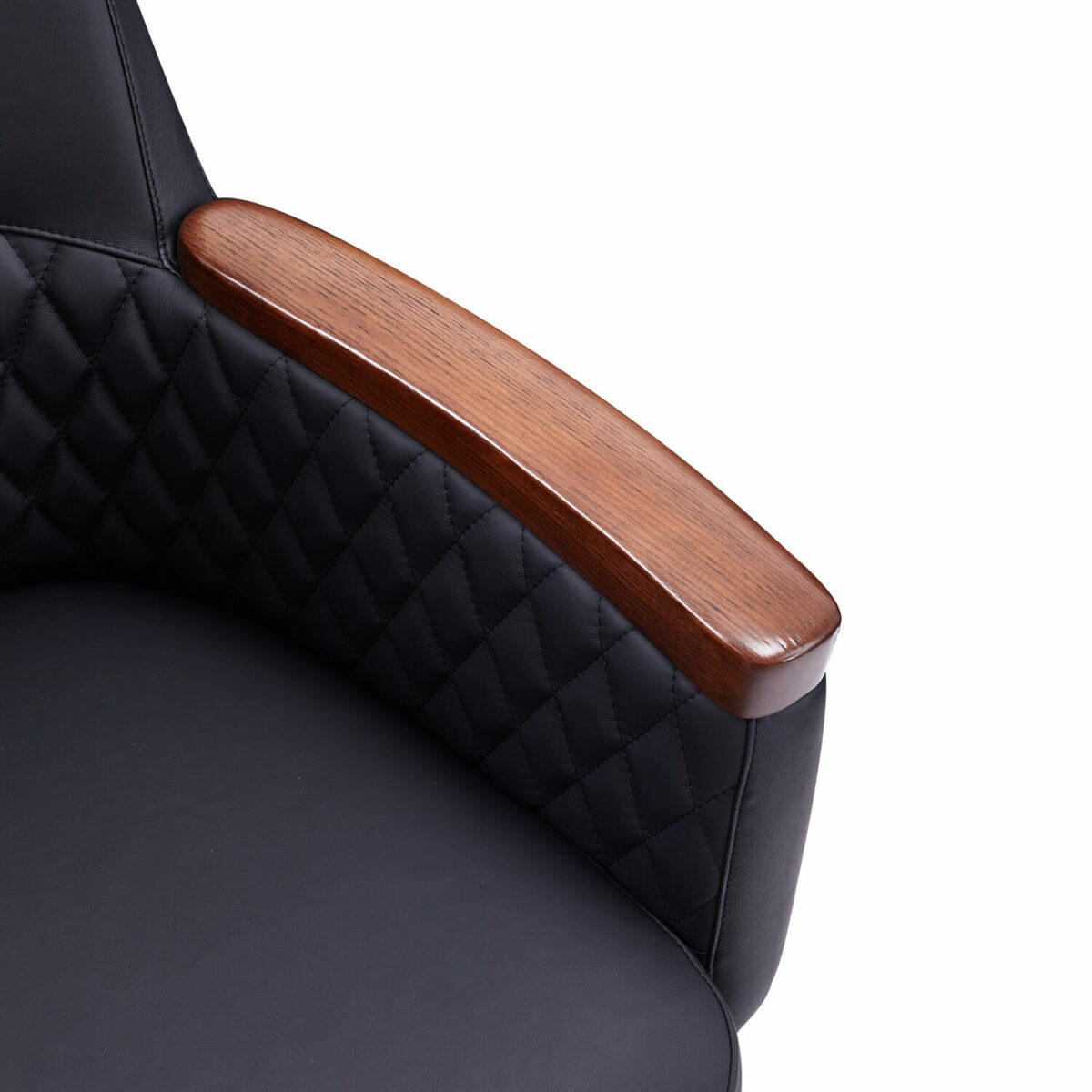 Кресло HAWASAN (ХАВАСАН) "Desire EX-771", мультиблок, дерево, натуральная кожа, черное, 532935 — изображение 9