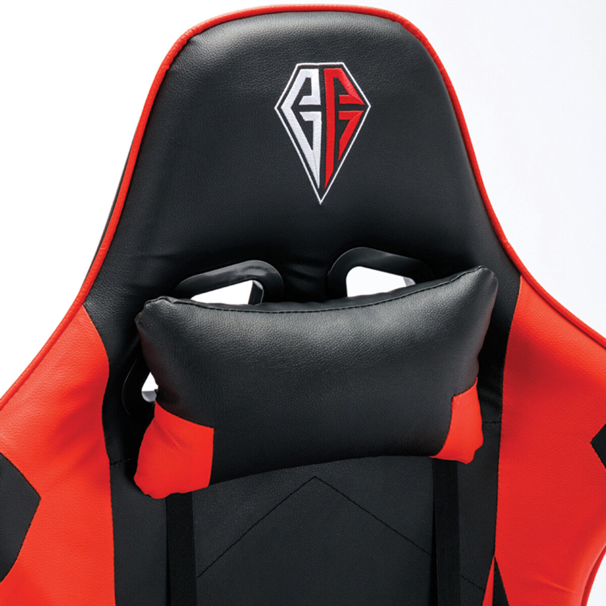 Кресло компьютерное BRABIX "Hunter GM-130", две подушки, экокожа, черное/красное, 532797 — изображение 8