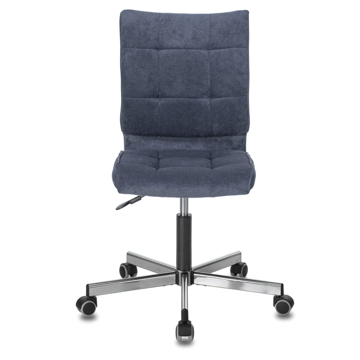 Кресло BRABIX "Stream MG-314", без подлокотников, пятилучие серебристое, ткань, темно-синее, 532397, MG-314_532397 — изображение 4