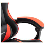 Кресло компьютерное DEFENDER "Tornado", 2 подушки, подставка для ног, экокожа, черное/красное, ш/к 26722, 64057 — изображение 12