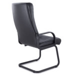Кресло для приемных и переговорных "Атлант", кожа, черное — изображение 4