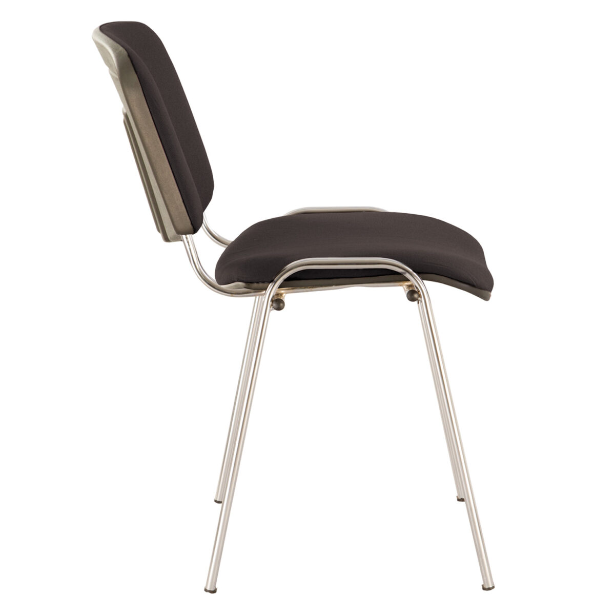 Стул для персонала и посетителей BRABIX "Iso CF-001", хромированный каркас, ткань черная, 531419 — изображение 3