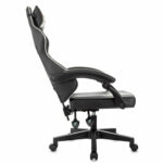 Кресло компьютерное BRABIX "Shooter GM-123", 2 подушки, экокожа, черное/белое, 533191 — изображение 7