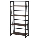 Стеллаж на металлокаркасе "BRABIX LOFT SH-001", 600х300х1250 мм, складной, цвет морёный дуб, 641228 — изображение 4