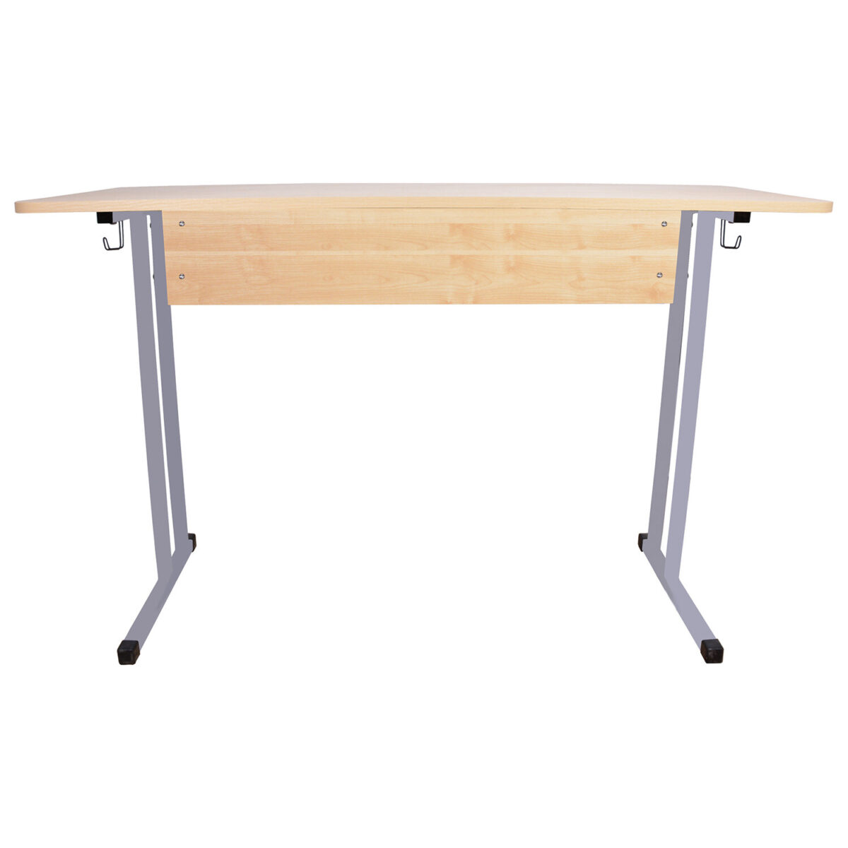 Стол-парта 2-местный нерегулируемый "Умник", 1200х500х760 мм, рост 6, серый каркас, ЛДСП клён — изображение 2