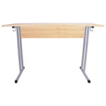 Стол-парта 2-местный нерегулируемый "Умник", 1200х500х760 мм, рост 6, серый каркас, ЛДСП клён — изображение 2