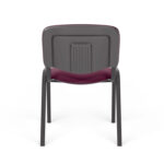 Стул для персонала и посетителей "ИЗО", черный каркас, ткань бордовая, В-20/С-13 — изображение 6