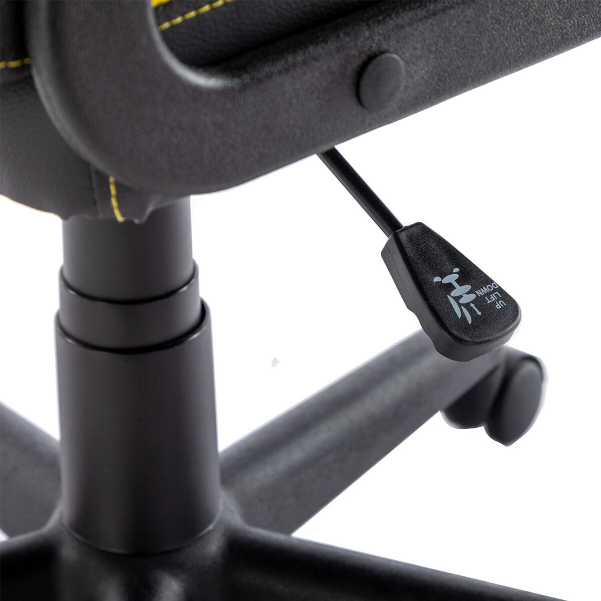 Кресло компьютерное BRABIX "Stripe GM-202", экокожа, черное/желтое, 532510 — изображение 9