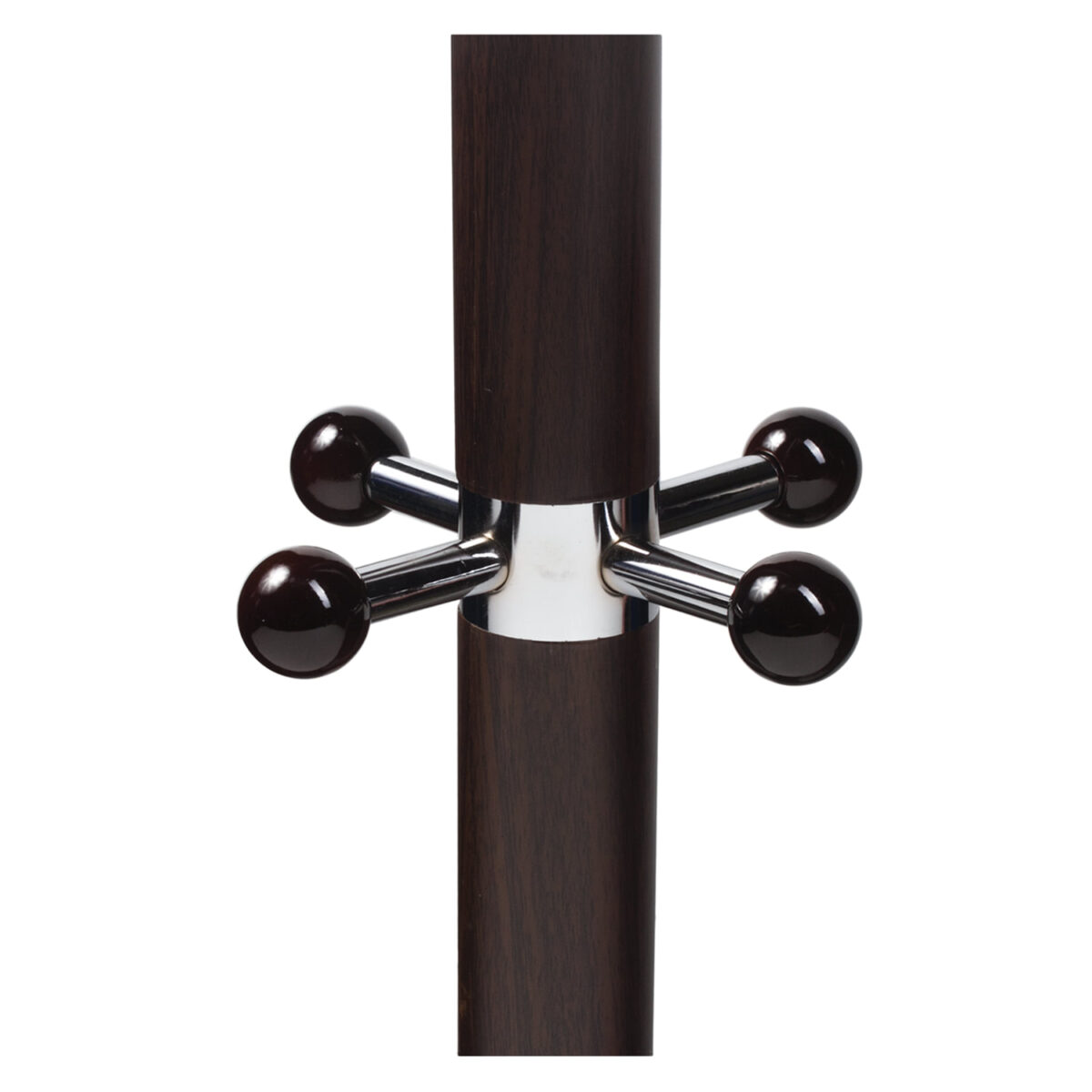 Вешалка-стойка BRABIX "CR-274", металл/мрамор, 1,8 м, на диске диаметром 36 см, 5 крючков + 4 дополнительных, венге, 601744 — изображение 3