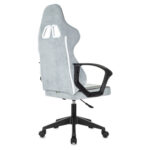 Кресло компьютерное BRABIX "Forcer GM-127", 2 подушки, ткань, серое/светло-голубое, 533214 — изображение 5