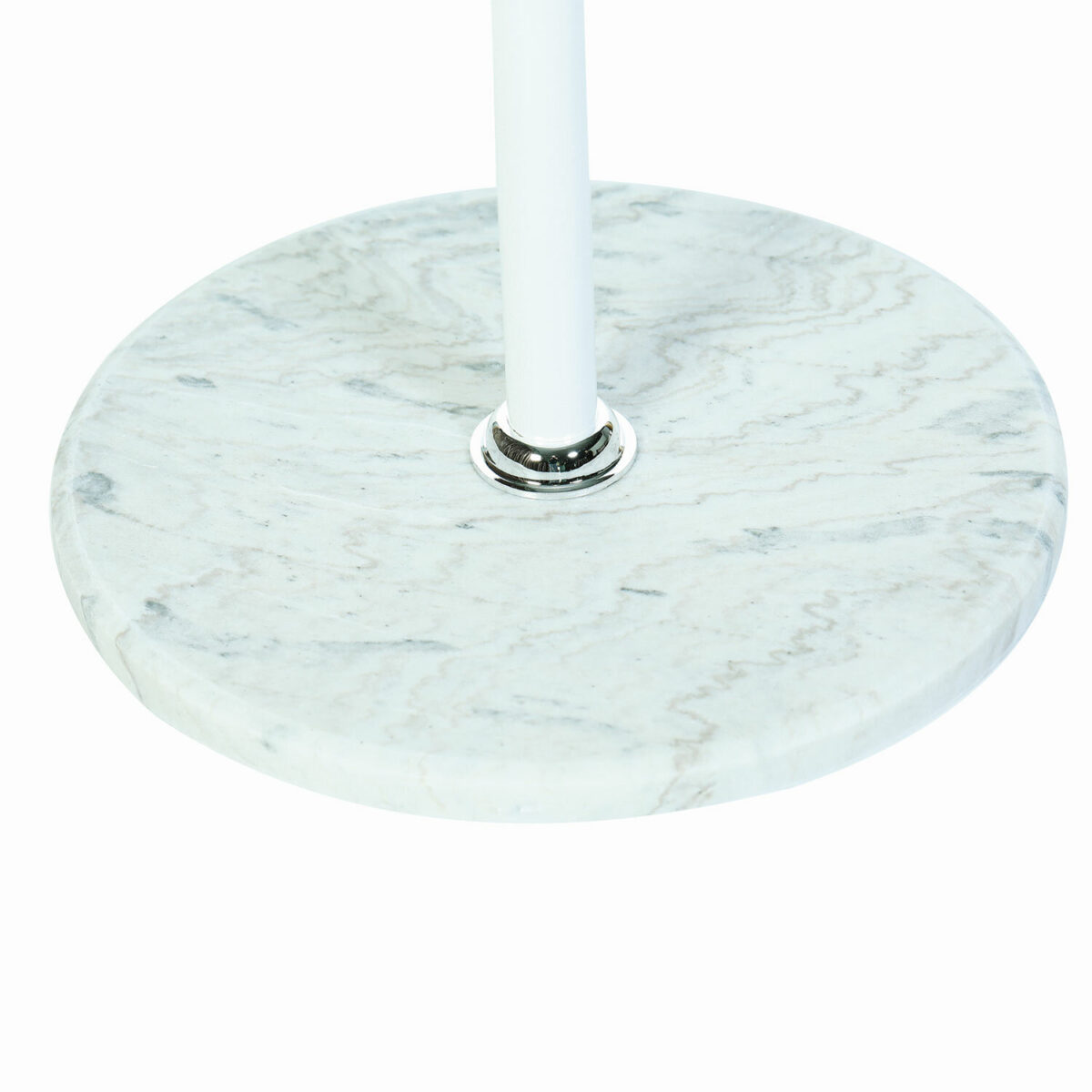 Вешалка-стойка BRABIX "CR-1906" на мраморном диске, металл белый/дерево бук, 6 крючков, 606440 — изображение 5